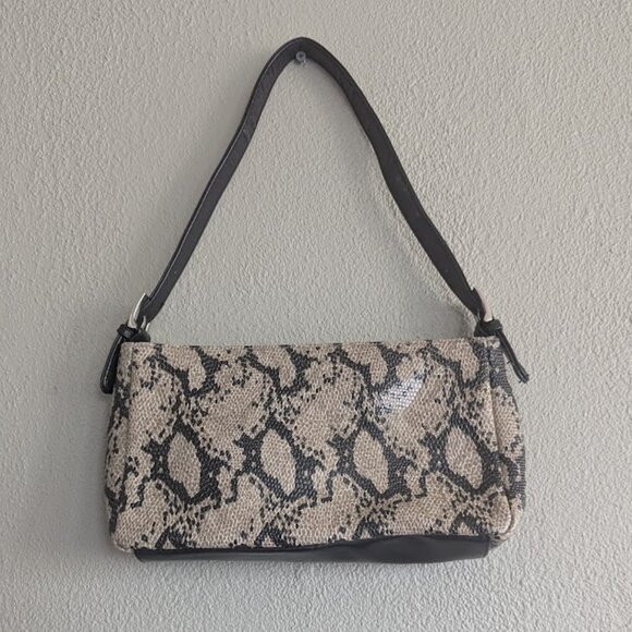 ALDO Python Print Shoulder Handbag | Textured Snakeskin Look - Picture 2 of 7